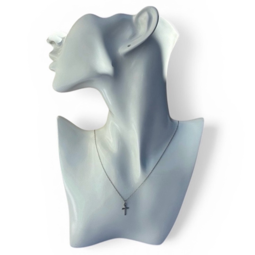 Dainty Sterling Silver Cross Pendant Necklace